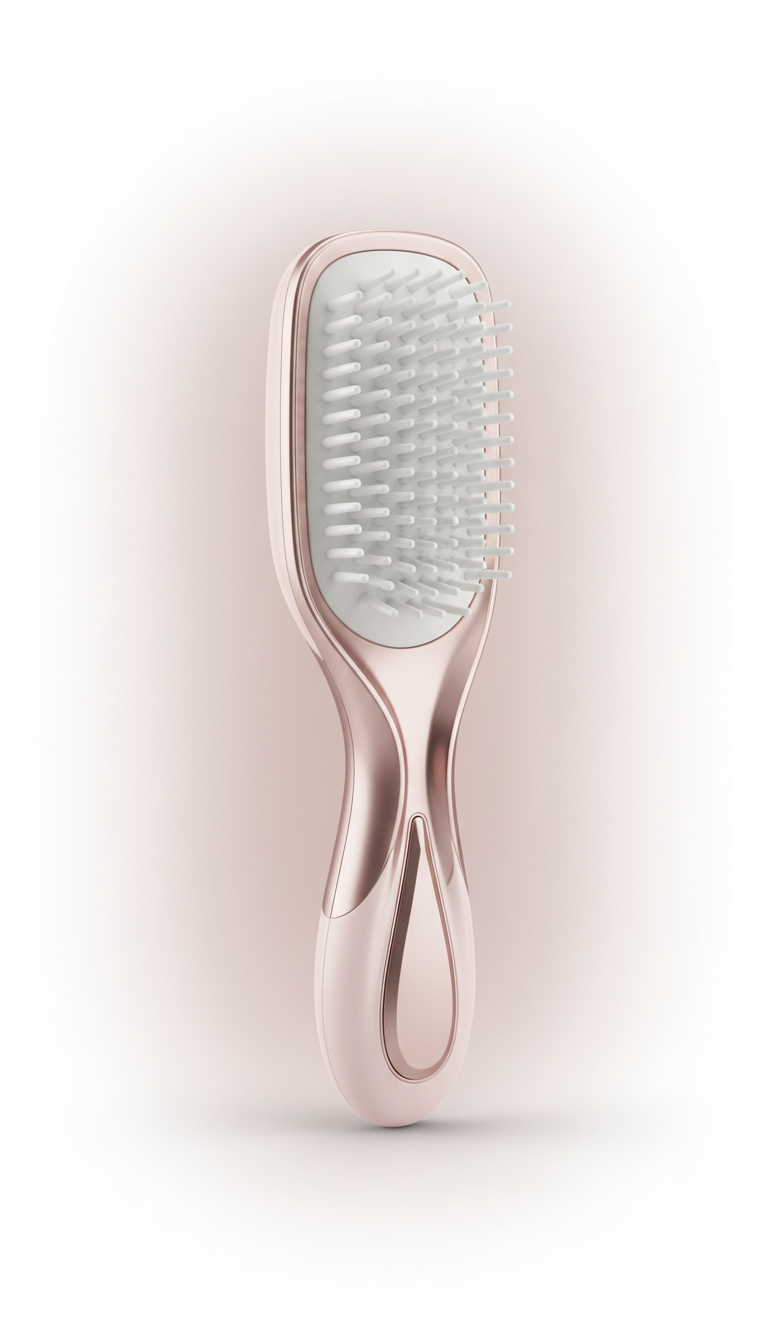 Smoothing Hairbrush Device with Ion Technology