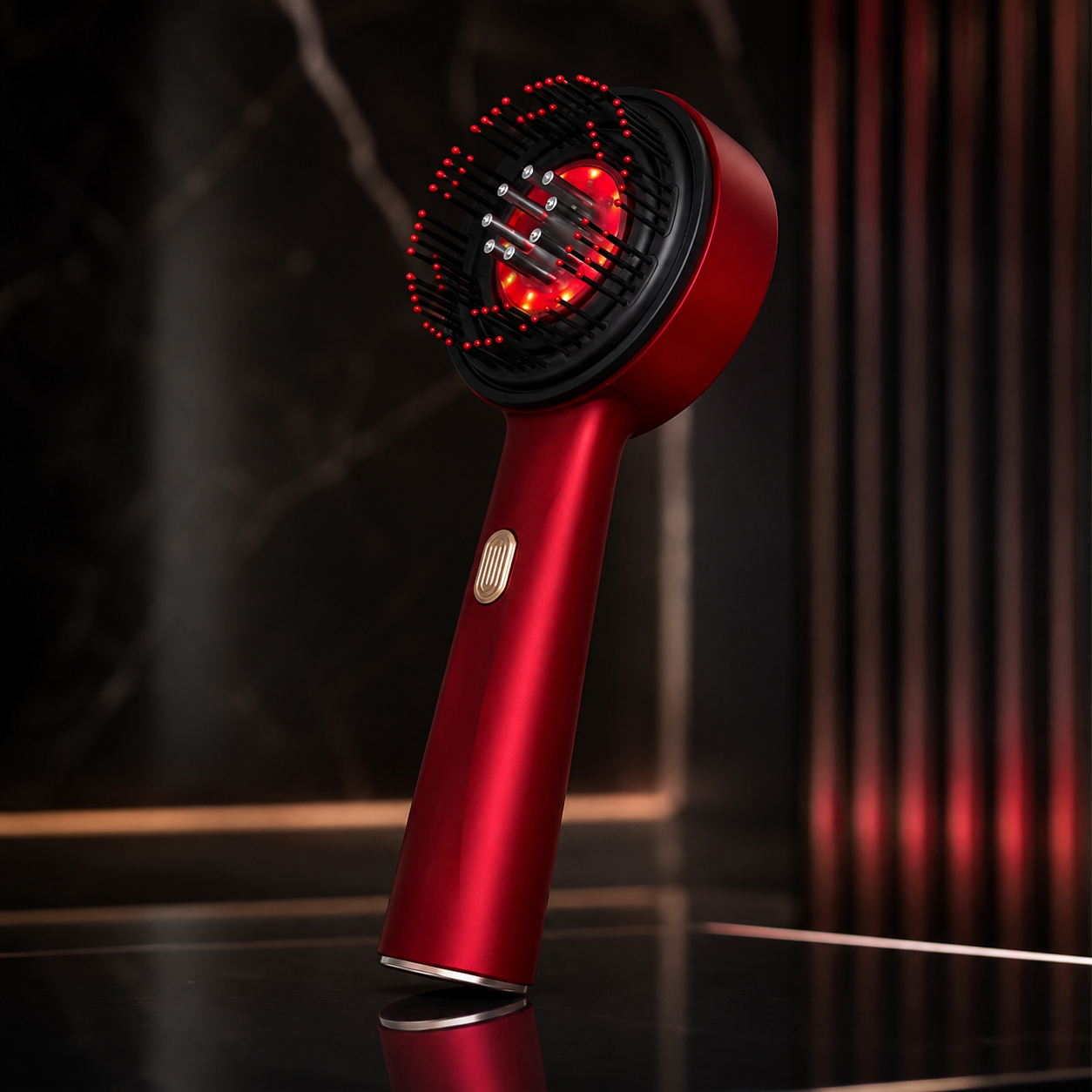 MyVira™ Electric Vibration Scalp Massage Comb — Red Light Therapy &amp; Liquid Oil Applicator