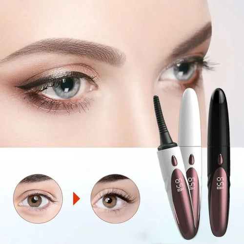 MyVira™ Electric Heated Eyelash Curler — USB Rechargeable, 4-Mode Heat Control