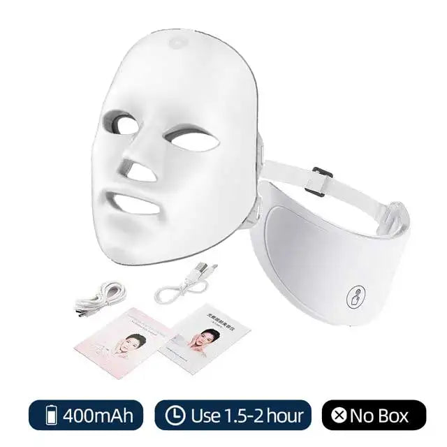 MyVira™ 7-Color LED Facial & Neck Light Therapy Mask