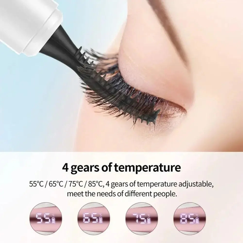 MyVira™ Electric Heated Eyelash Curler — USB Rechargeable, 4-Mode Heat Control