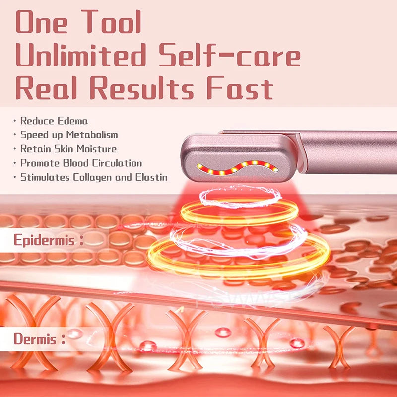 MyVira™ EMS Eye Vibration Massager Wand — 4-in-1 Facial Beauty Tool for Wrinkles, Dark Circles &amp; Puffiness