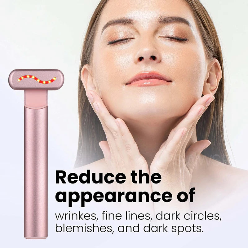 MyVira™ EMS Eye Vibration Massager Wand — 4-in-1 Facial Beauty Tool for Wrinkles, Dark Circles &amp; Puffiness