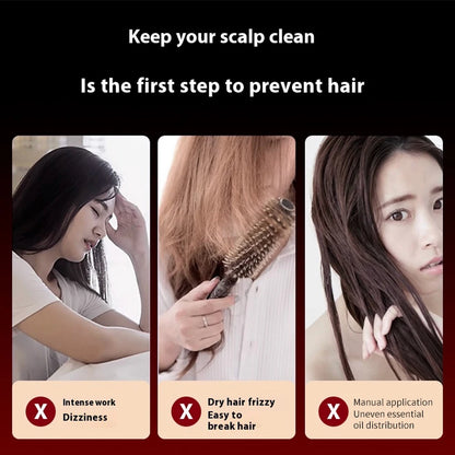 Red Light Scalp Massager Comb – Liquid Applicator & Anti-Fatigue