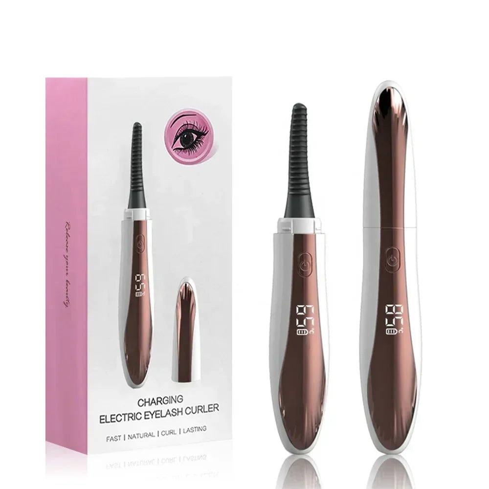 MyVira™ Electric Heated Eyelash Curler — USB Rechargeable, 4-Mode Heat Control