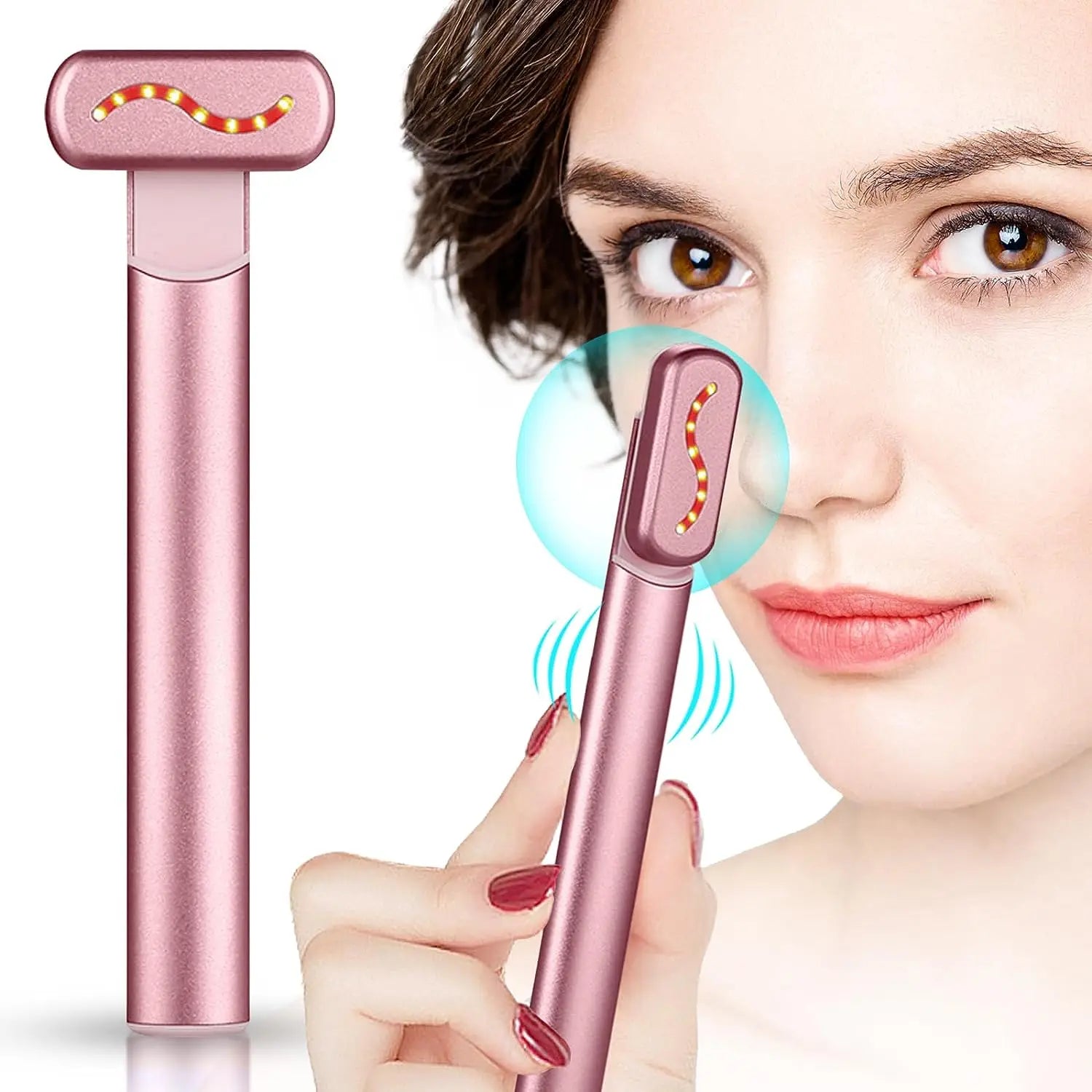 MyVira™ EMS Eye Vibration Massager Wand — 4-in-1 Facial Beauty Tool for Wrinkles, Dark Circles &amp; Puffiness