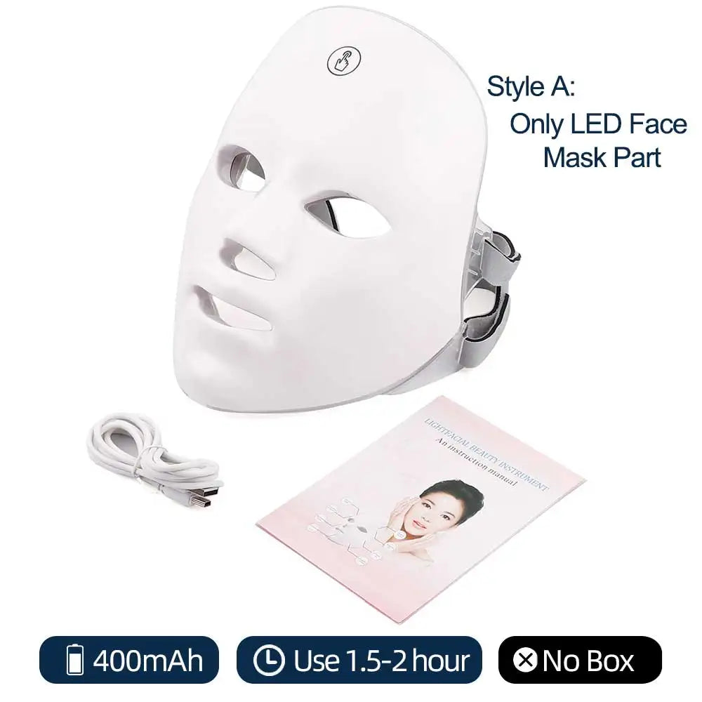 MyVira™ 7-Color LED Facial & Neck Light Therapy Mask